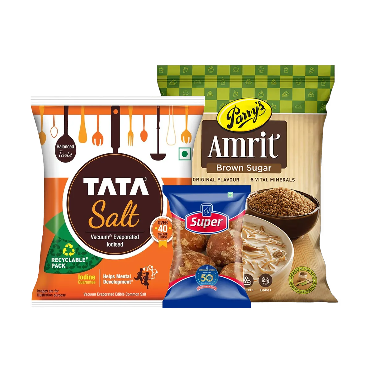 Salt, Sugar & Jaggery