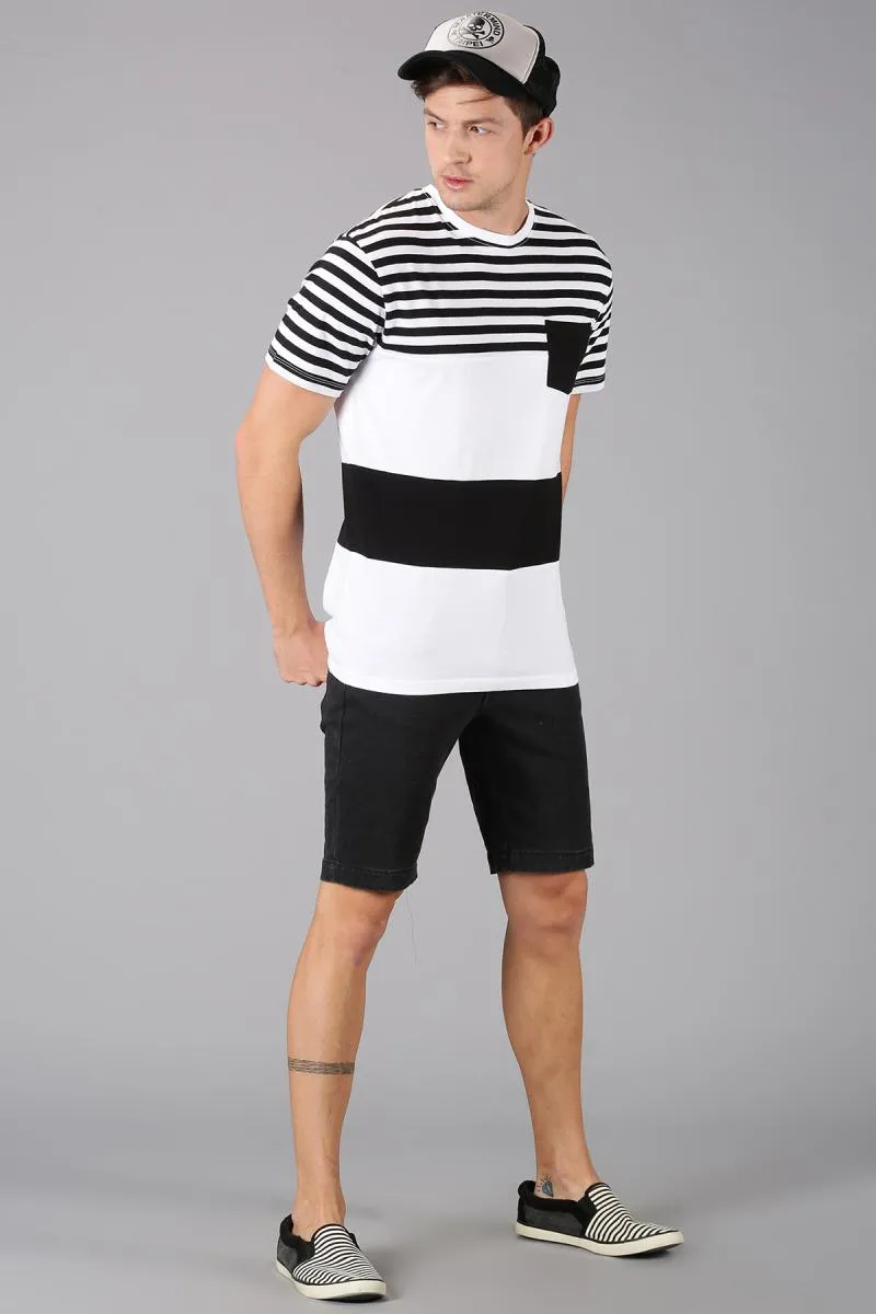 Men's Cotton Striped T-shirt