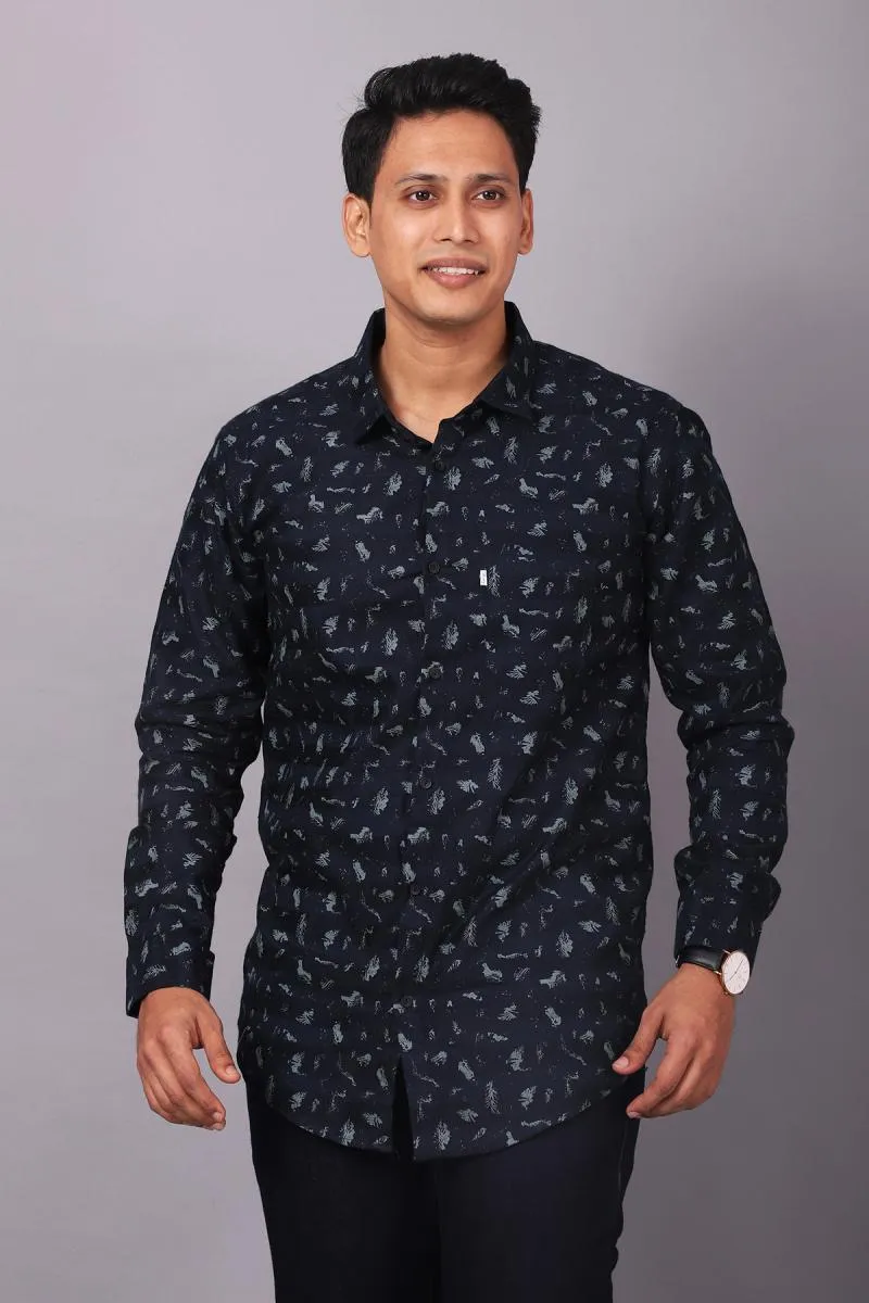 Cotton Printed Shirt for Men