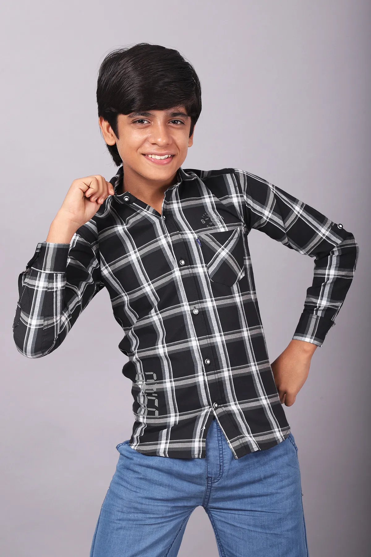 Boy's Checkered Casual Shirt