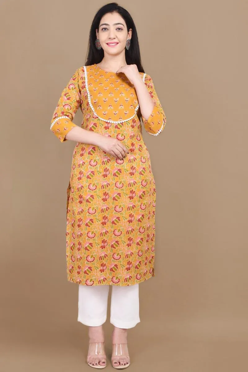 Cotton Printed Kurti for Women 000632XXLMUS