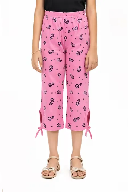 Girl's Cotton Printed Capri (3 - 9 Yrs) 000644BABPIN67YEA