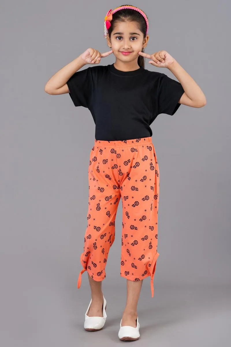 Girl's Cotton Printed Capri (3 - 9 Yrs)