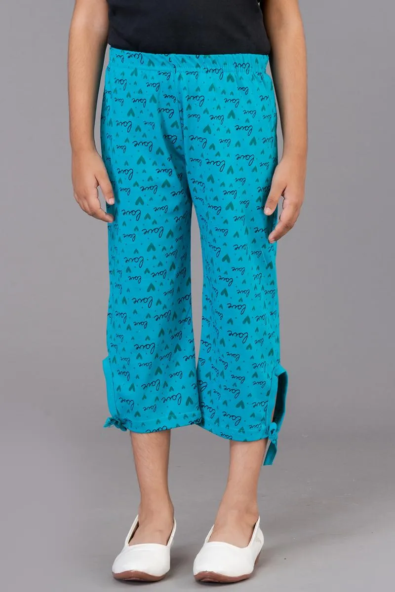 Girl's Cotton Printed Capri (3 - 9 Yrs)