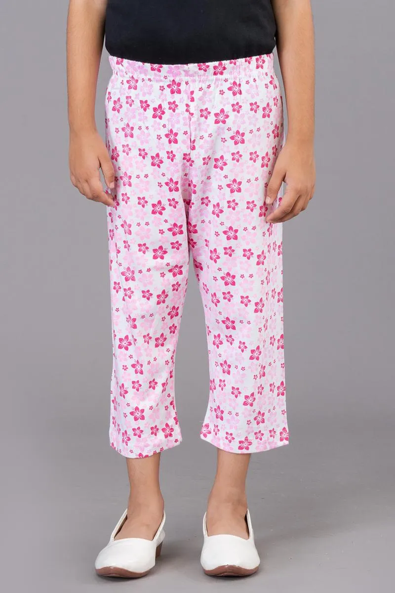 Girl's Cotton Printed Capri (3 - 9 Yrs) 000651BABPIN67YEA
