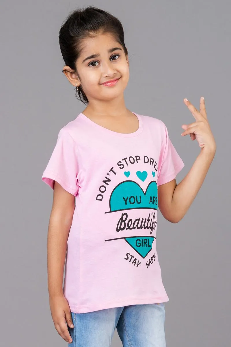 Girl's Cotton Printed Top (3 - 9 Yrs) 00073945YRSBABPIN