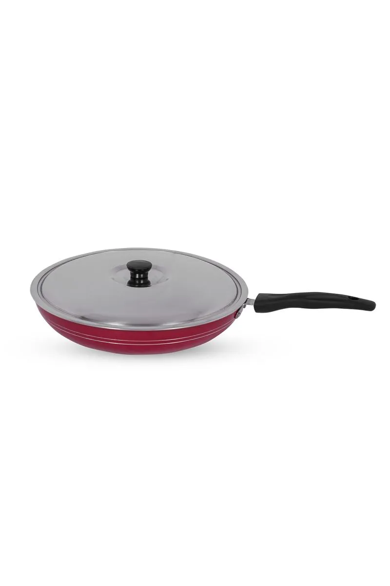Diamond Nonstick Fry Pan with Lid - 24 cm (500ml)