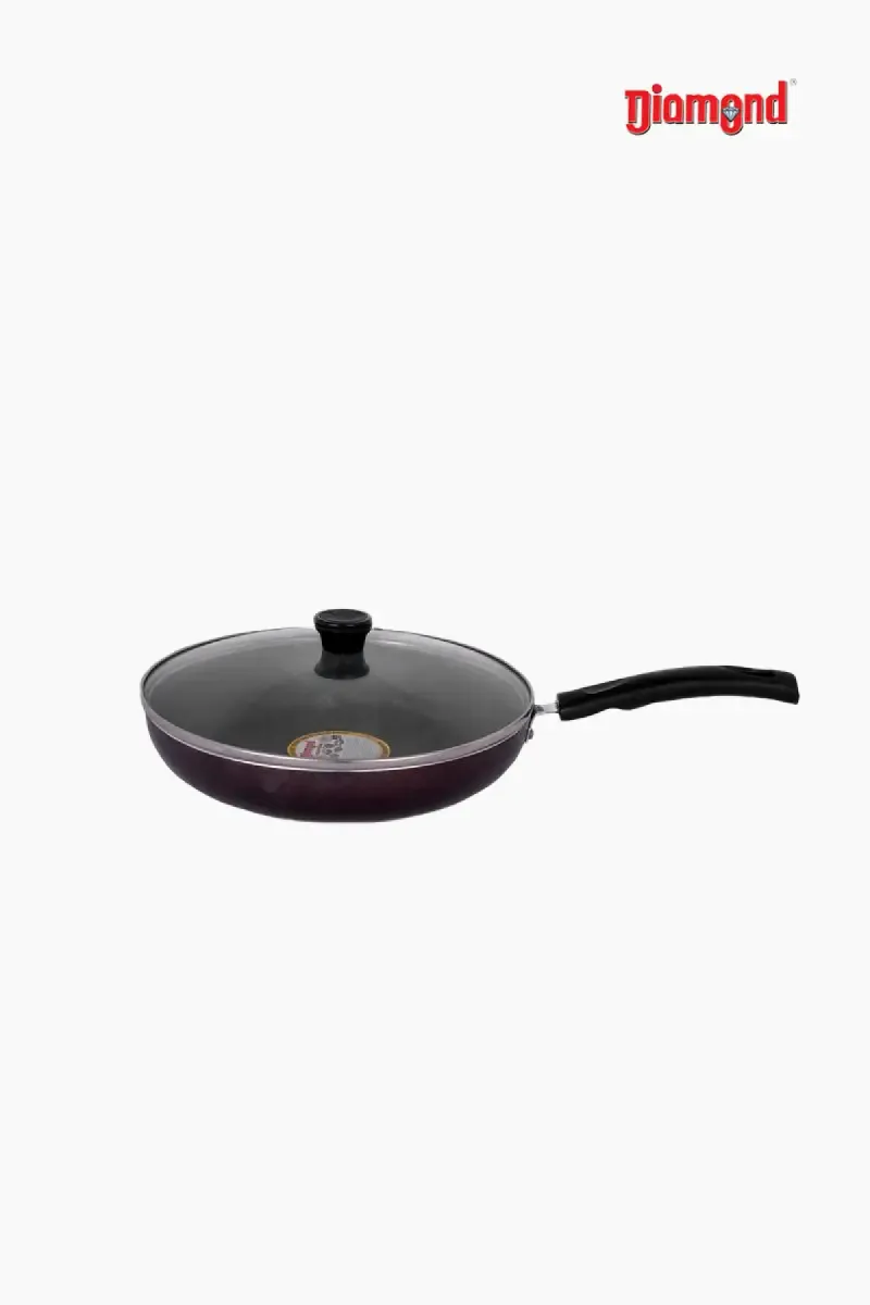 Diamond Nonstick Fry Pan with Lid - 26 cm (600ml)