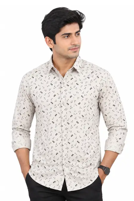 Cotton Printed Casual Shirt for Men