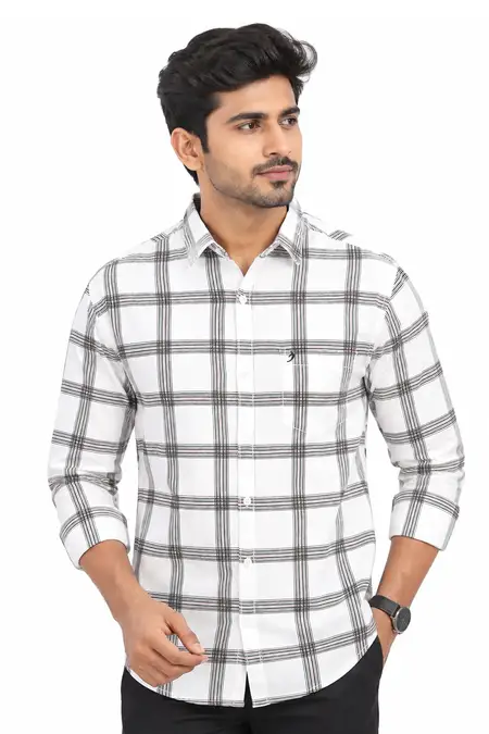 Checkered Cotton Shirt for Men