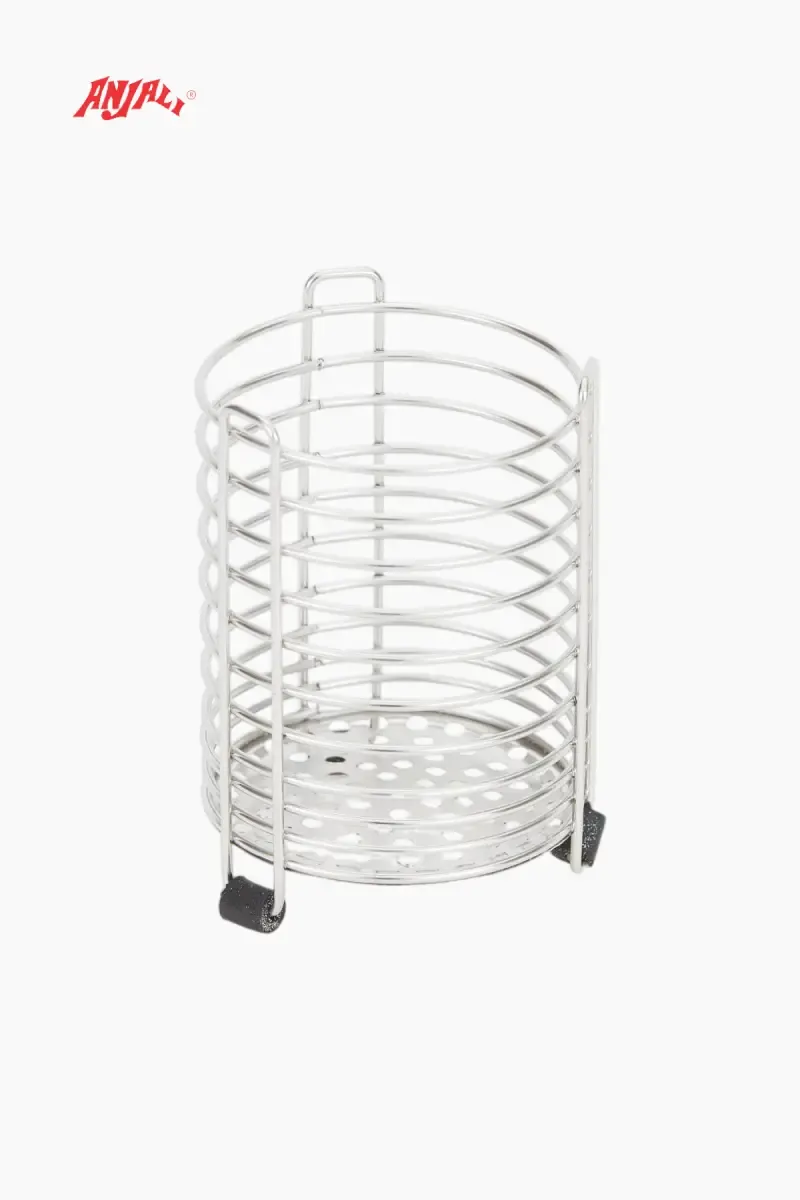 Anjali Stainless Steel Cutlery Stand - 13cm