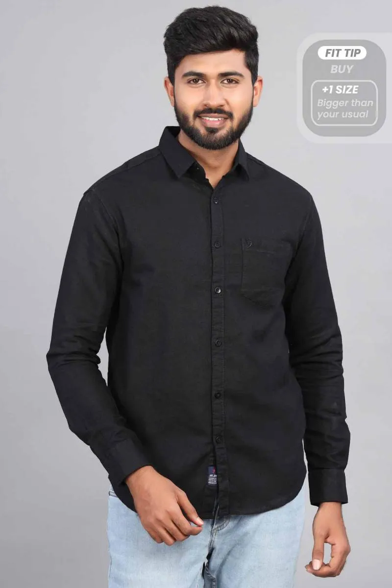 Cotton Slim Fit Shirt for Men 001103BLA42