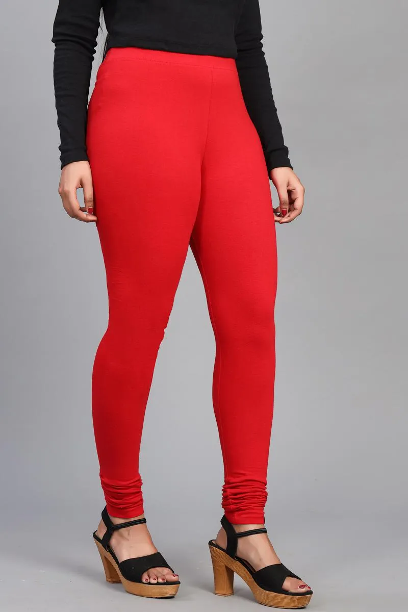 Cotton Lycra Blend Leggings for Women