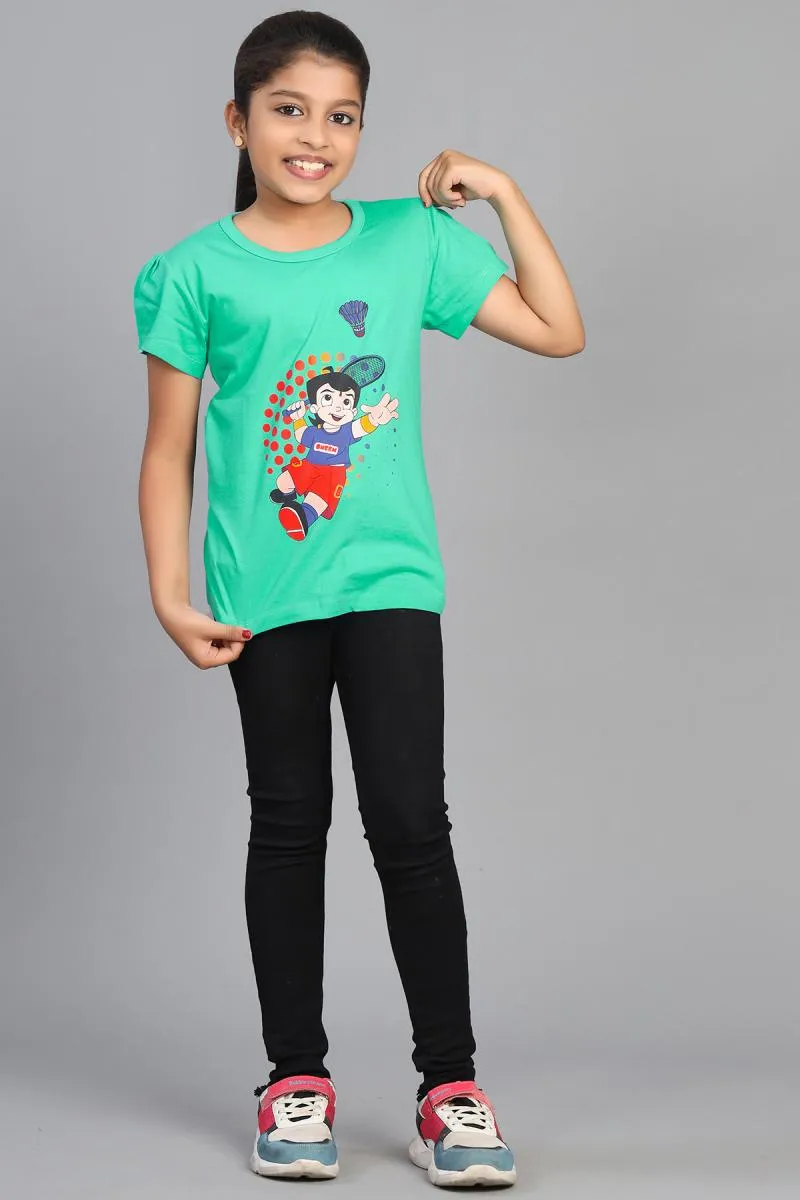 Pure Cotton Printed T-Shirt for Girl (2 - 12 Yrs)