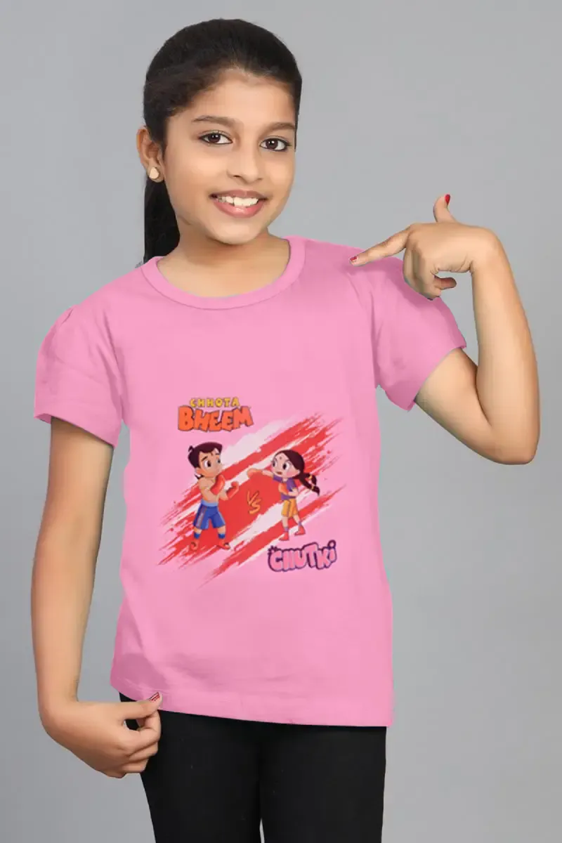 Pure Cotton Printed T-Shirt for Girl  (2 - 12 Yrs)