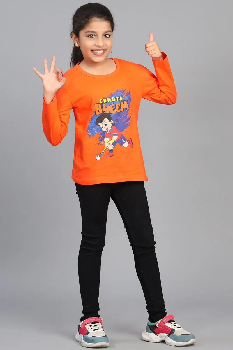 Pure Cotton Printed T-Shirt for Girl (3 - 12 Yrs)