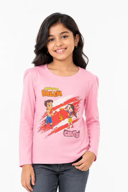 Pure Cotton Printed T-Shirt for Women (3 - 12 Yrs)