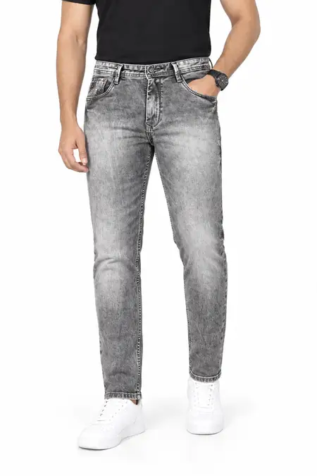 Cotton Washed Jeans for Men