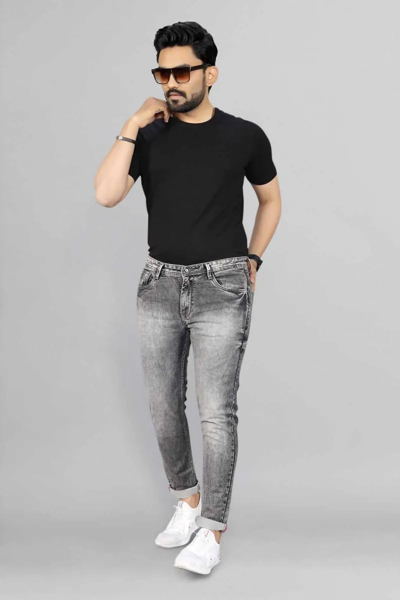 Cotton Washed Jeans for Men