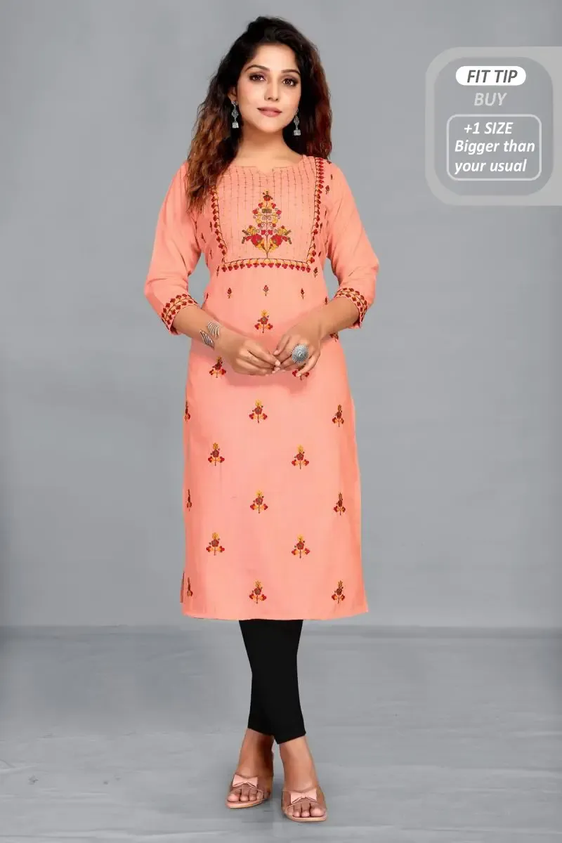 Cotton Blend Printed Kurti for Women