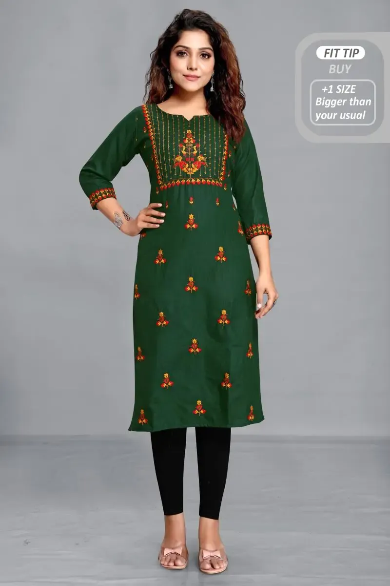 Cotton Blend Printed Kurti for Women
