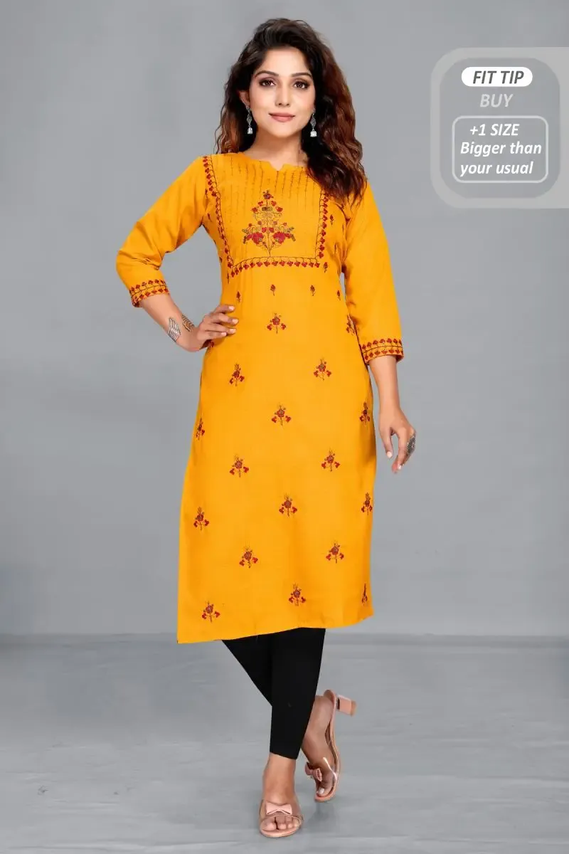 Cotton Blend Printed Kurti for Women