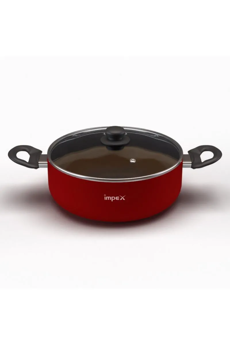 Impex Nonstick Aluminium Biriyani Pot with Lid - 28 cm (6 Ltr)