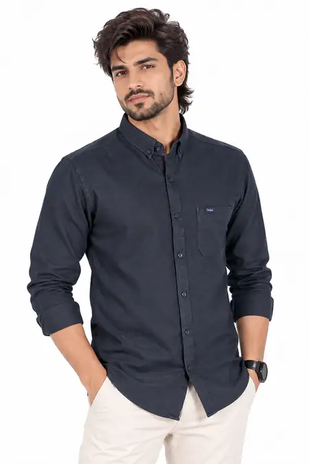 Cotton Slim Fit Shirt for Men