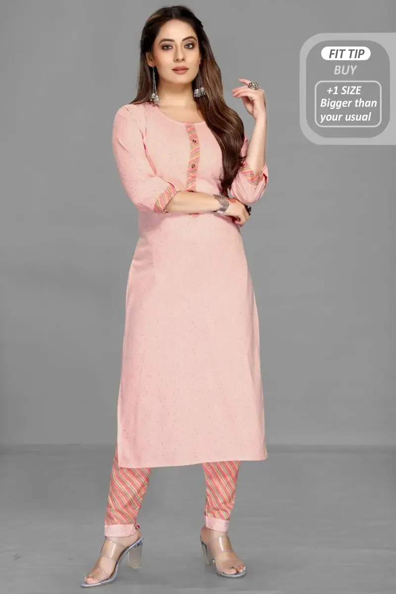 Cotton Printed Kurti with Pant Set for Women 002079MBABPIN