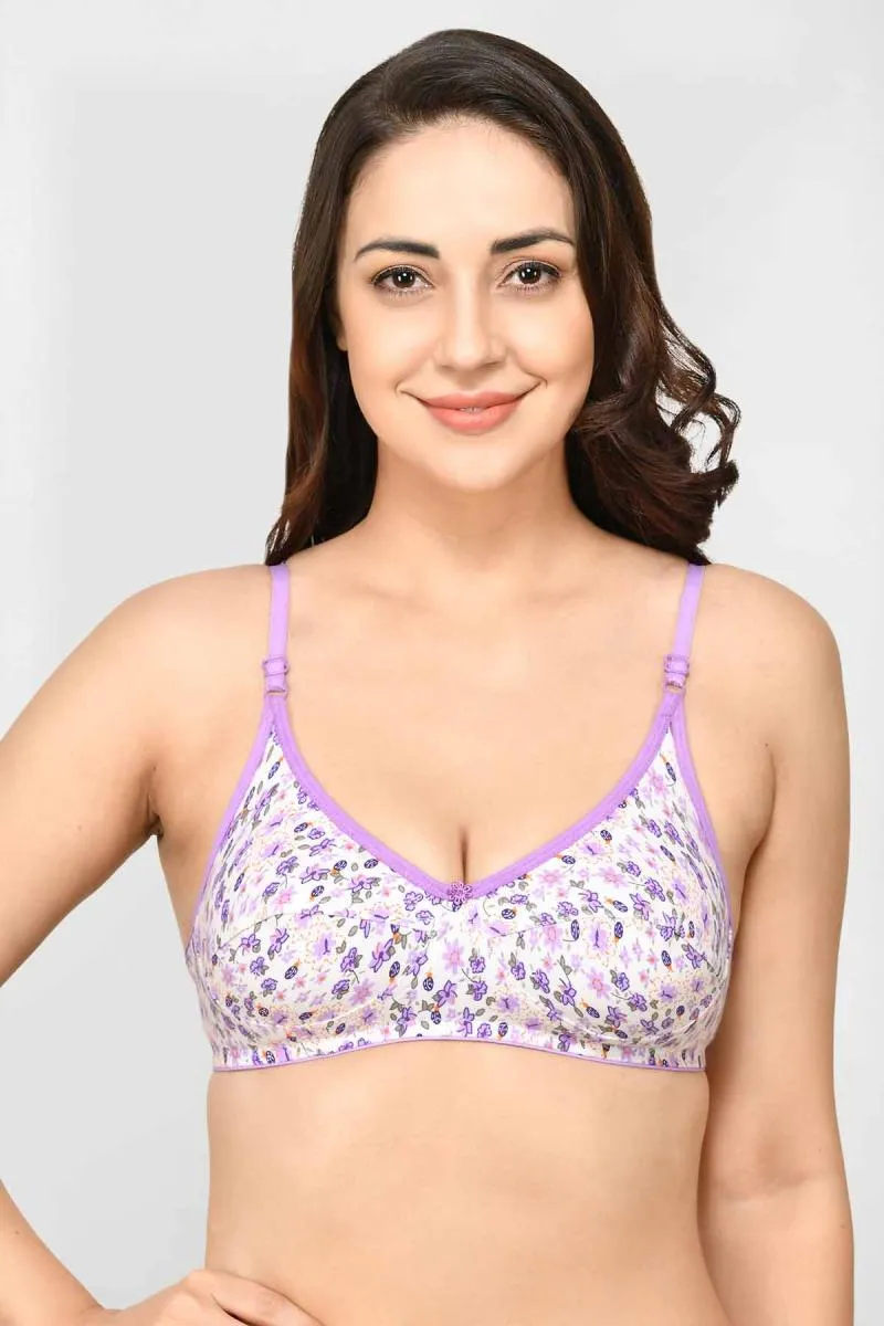 Cotton Blend Non Padded Bra for Women