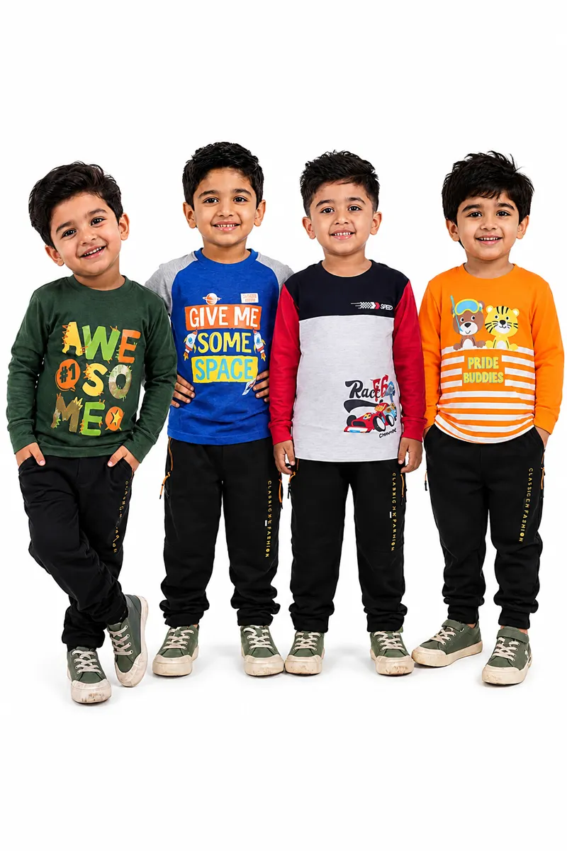 Pack Of 4 Printed T-shirt for Boy