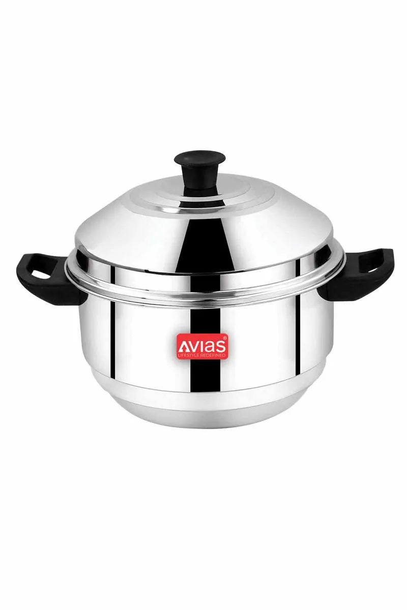 Avias Stainless Steel Excello Idly Pot - 2.5 Liter / 8 Pit