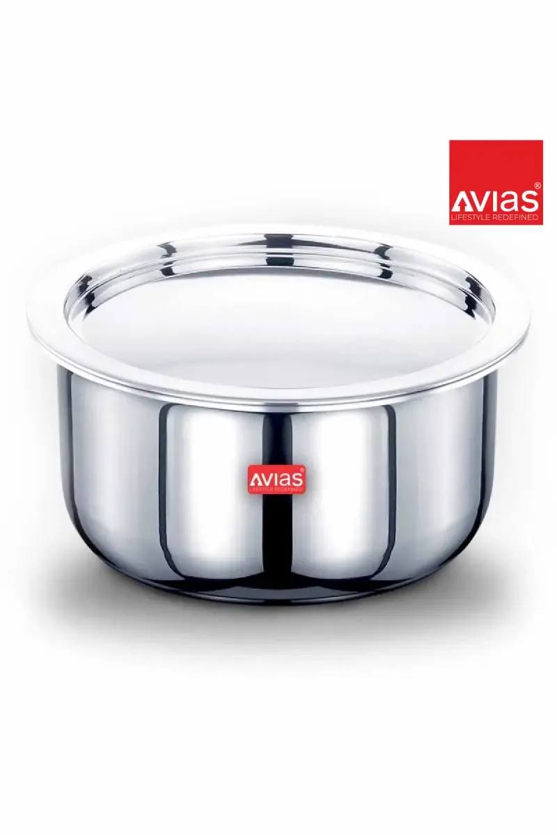 Triply Stainless Steel Riara Tope with Lid - 3.25 Liter (Avias India)
