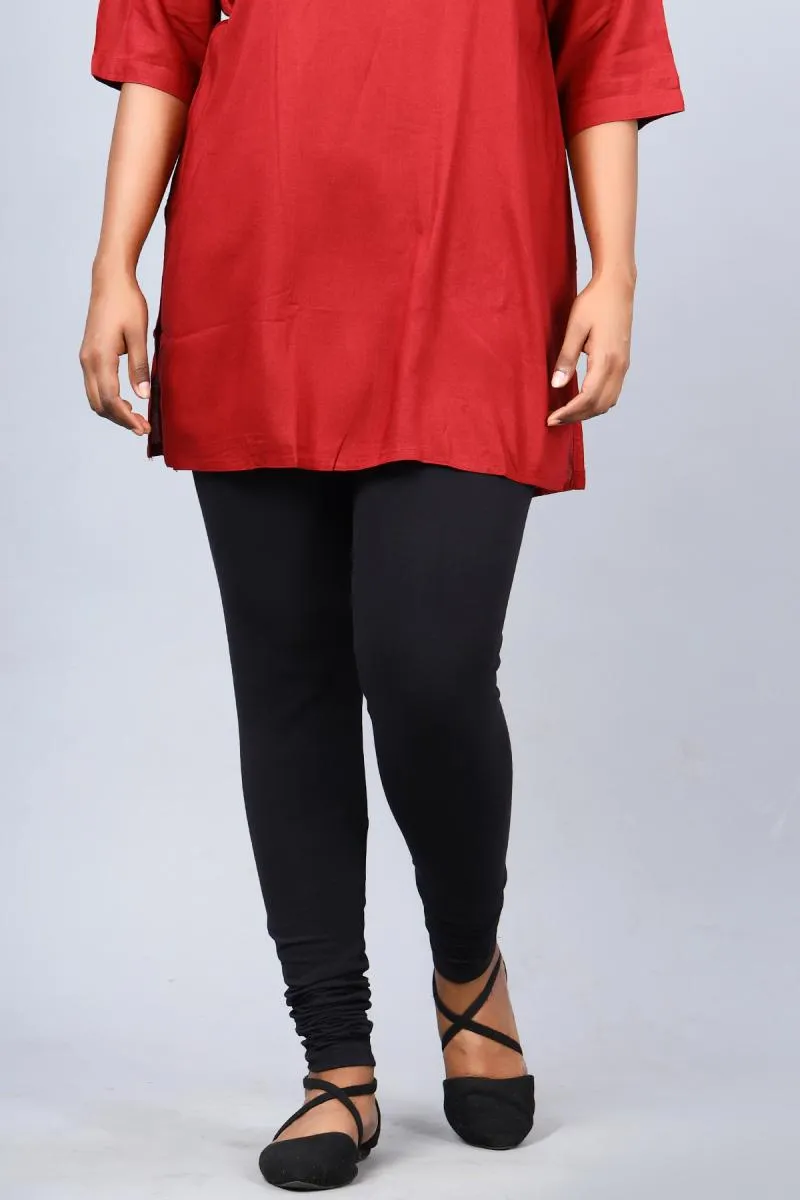Women's Cotton Lycra Churidar Leggings