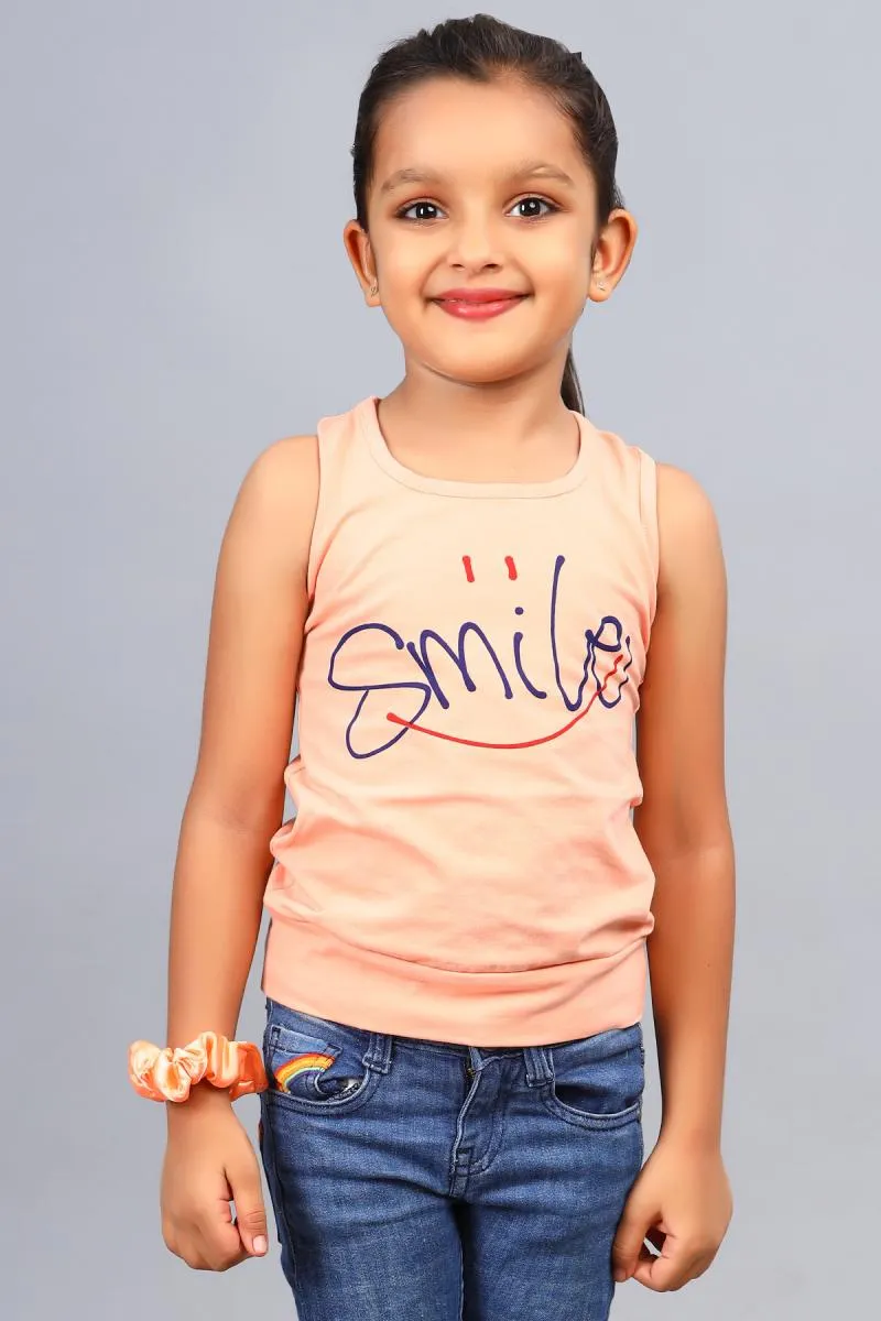 Cotton Blend Printed T-shirt for Girl (3 - 12 Yrs) 00249045YRSPEA