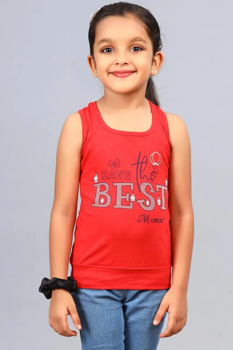 Cotton Blend Printed T-shirt for Girl (3 - 12 Yrs)