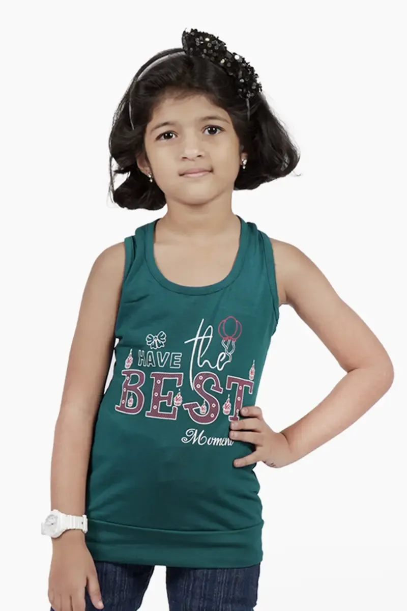 Cotton Blend Printed T-shirt for Girl (3 - 12 Yrs) 00249834YRSTEA