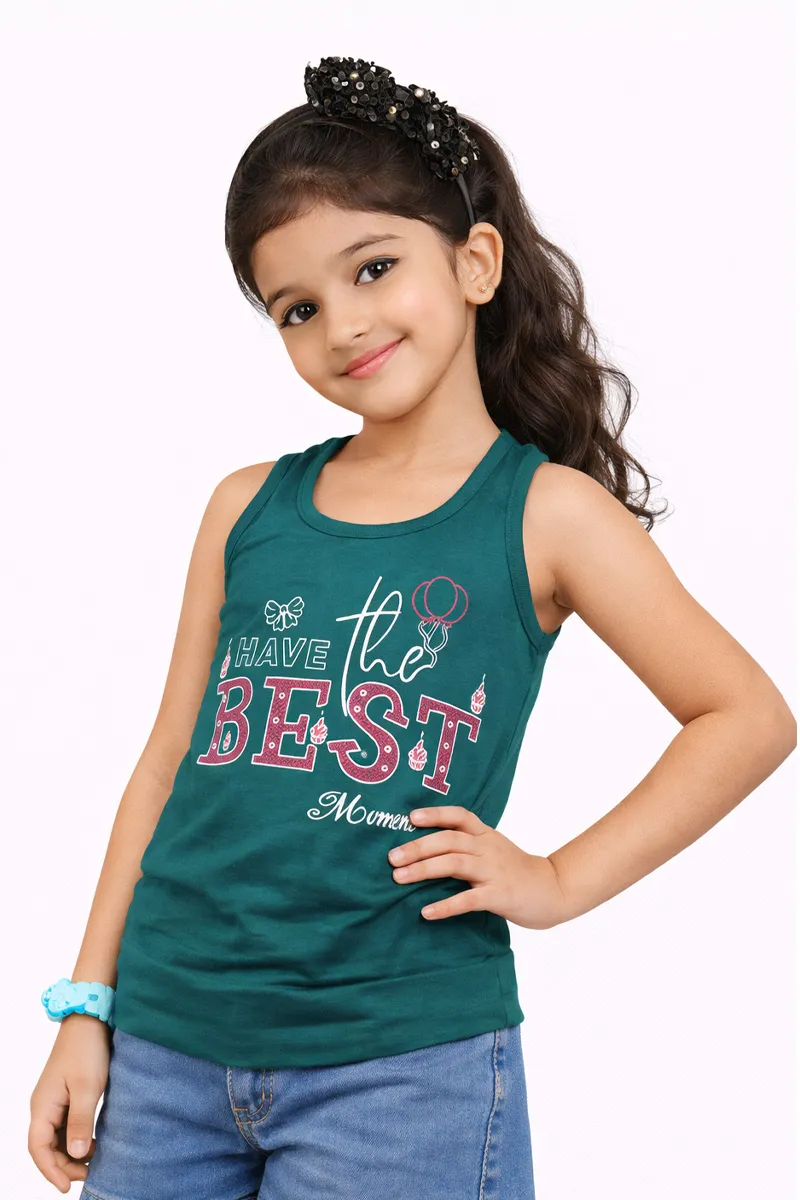 Cotton Blend Printed T-shirt for Girl (3 - 12 Yrs) 00249889YRSTEA