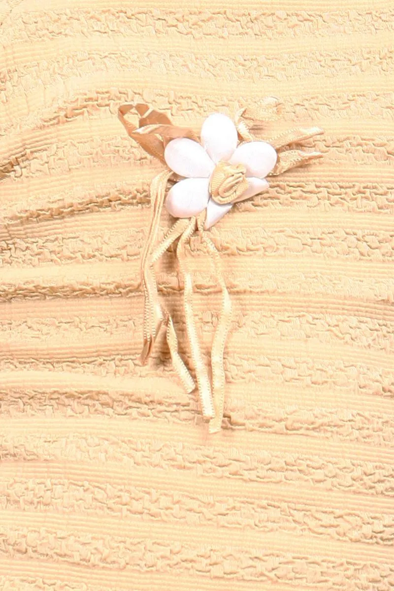 Girl's Cotton Blend Solid Top (3 - 12 Yrs) 00250834YRSBEI