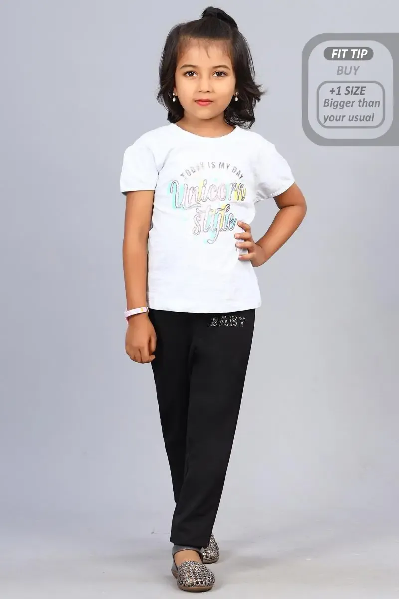 Girl's Lycra Blend Solid Pattern Jeggings (3 - 15 Yrs)