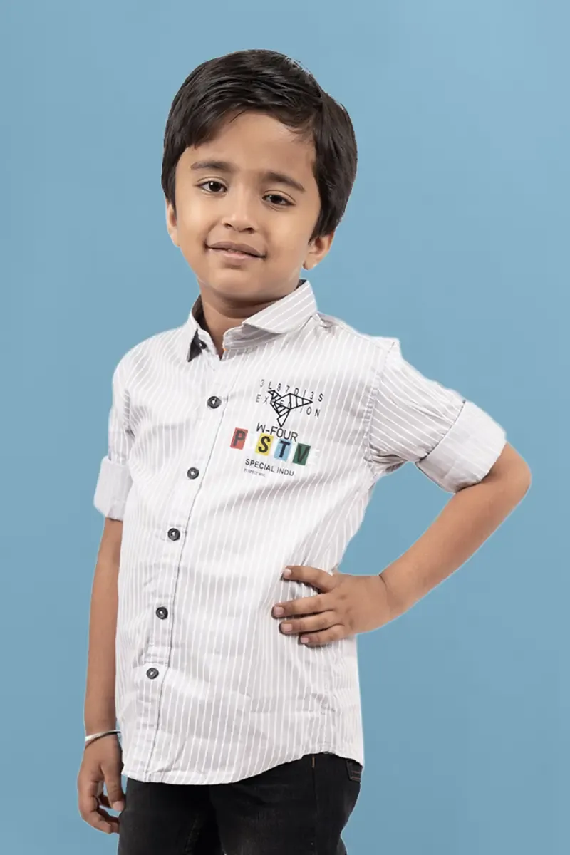 Cotton Striped Shirt for Boy