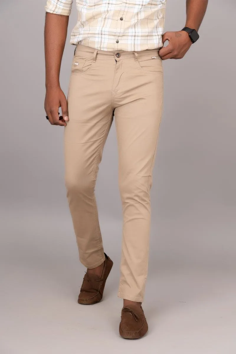 Cotton Blend Casual Trouser for Men