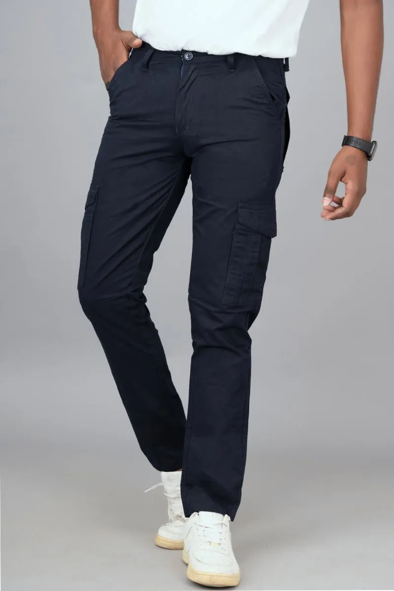 Men's Slim Fit Casual Trouser 00268132NAVBLU