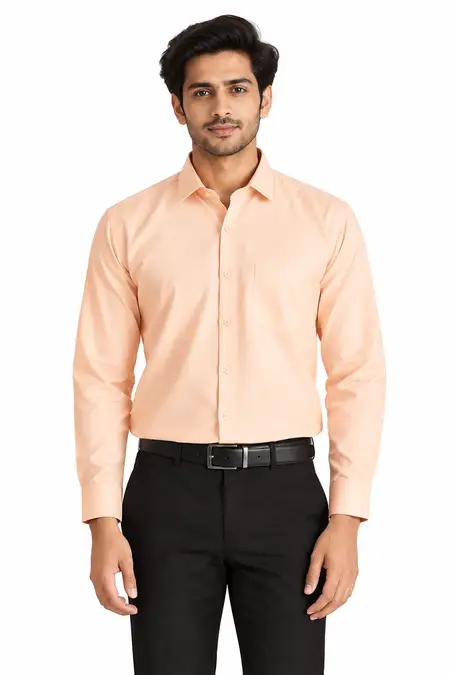 Men's Polycotton Solid Slim Fit Shirt
