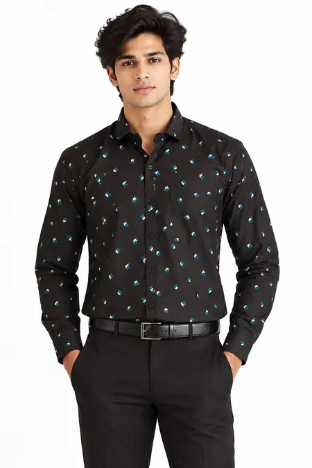 Polycotton Printed Shirt for Men