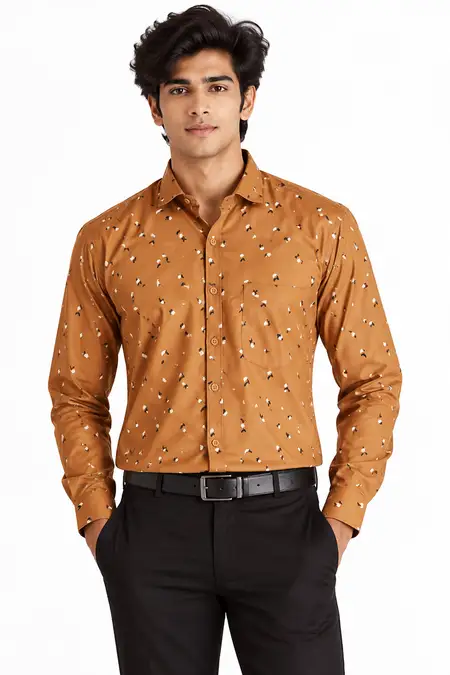 Polycotton Printed Shirt for Men