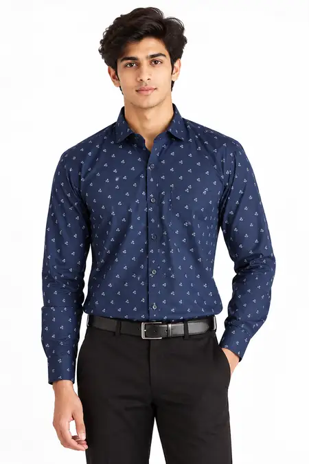 Men's Polycotton Slim Fit Formal Shirt