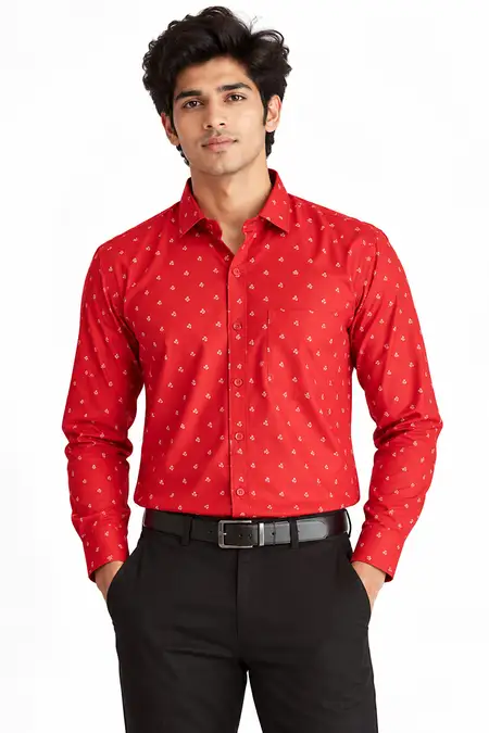 Men's Polycotton Slim Fit Formal Shirt