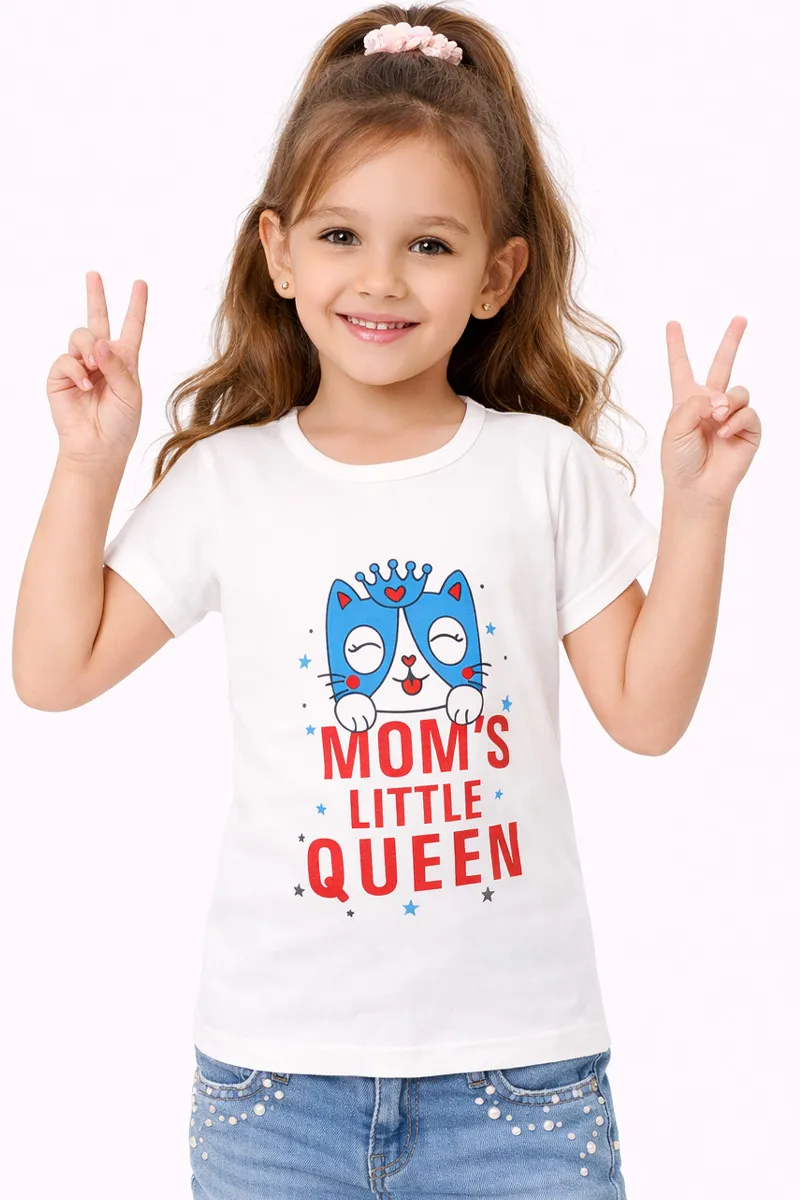 Cotton Blend Printed T-shirt for Girl (2 - 10 Yrs)