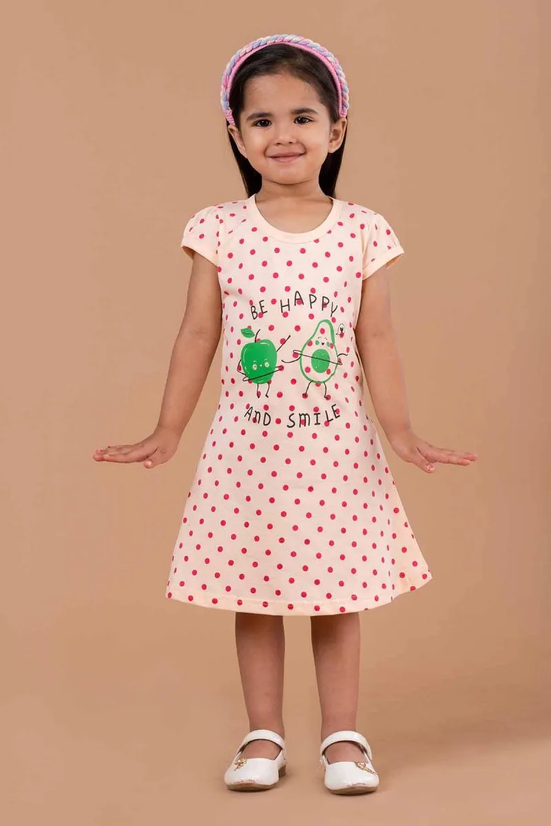 Girl's Pure Cotton Printed Dress (3 - 10 Yrs)